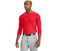 Under Armour Men's Standard IsoChill 3/4 Sleeve Shirt, (600) Red / / Beta, XX-Large