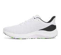 Under Armour Men's UA Charged Pursuit 4 Running Shoe, White Black Hyper Green, 44 EU