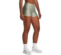 Under Armour Women's HeatGearÂ Armour Mid-Rise Shorty Pantalones Cortos, Mujer, Verde, M