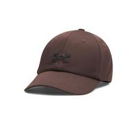 Under Armour Mujer Blitzing Adjustable, Gorra con Visera Curva para una protección Solar eficaz, Gorra Deportiva Transpirable con Cierre ajustableKona Brown / / Black,OSFM