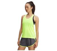 Under Armour Mujer Launch Singlet, Chaleco para Gimnasio, Entrenamiento y Running, Chaleco Deportivo Ligero para Correr con Espalda clásica Estilo racerHigh Vis Yellow / / Reflective,LG