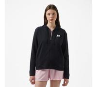 Under Armour Mujer Rival Terry Full Zip, Sudadera con Capucha cálida, cómoda y Transpirable, Sudadera con Cremallera para Deporte y Ropa informalBlack / / White,MD