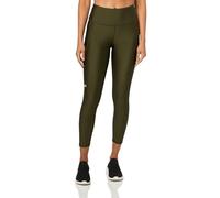 Under Armour Mujer Tech Hi Ankle Leg, leggings deportivos hasta el tobillo súper ligeros, pantalones de gimnasio elásticos con cinturilla antideslizante y bolsillo lateralExpedition Green / / White,XS