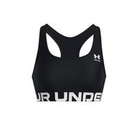 Under Armour Mujer UA HG Medio Bra Sujetador Deportivo, Undurchsichtige, Negro/Blanco, S