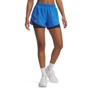 Under Armour Mujeres Fly by 2In1 Short Laufbekleidung Pantalones Cortos Blue Atlantis/Washed Navy - Azul XS
