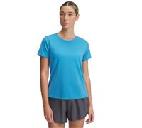 Under Armour UA Launch Shortsleeve Camiseta, Azul éter/Reflectante, L para Mujer
