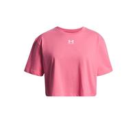Under Armour Niña Big Logo Short Sleeve, Camiseta de Manga Corta cómoda y Transpirable, Camiseta Deportiva con Logotipo para Entrenamiento y Ropa informalSuper Pink / / White,YXL