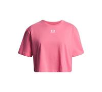 Under Armour Niña Big Logo Short Sleeve, Camiseta de Manga Corta cómoda y Transpirable, Camiseta Deportiva con Logotipo para Entrenamiento y Ropa informalSuper Pink / / White,YMD