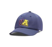 Under Armour Niña Blitzing Adjustable, Gorra con Visera Curva para una protección Solar eficaz, Gorra Deportiva Transpirable con Cierre ajustableWashed Navy / / Washed Navy,OSFM