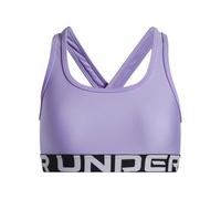 Under Armour Niña Crossback Bra, cómodo Sujetador Deportivo con Tirantes Cruzados y Detalle en Forma de Gota, Top Deportivo con Gran sujeciónTransparent / / White,YXS