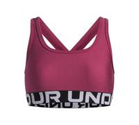 Sujetador deportivo Under Armour Crossback para niña Fuchsia Dusk / Blanco YLG (149 - 160 cm)