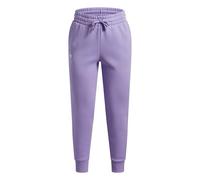 Under Armour Niña Rival Fleece Jogger, Pantalón Largo Deportivo de Forro Polar de Mezcla de algodón ultrasuave, Pantalones de chándal Ligeros con Pernera cónica y bolsillosTransparent / / White,YXS