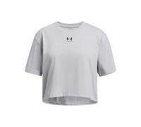 Under Armour Niña Rival Short Sleeve, Camiseta de Manga Corta Suave y cómoda, Camiseta Deportiva Transpirable para Entrenamiento, educación física y atletismoMod Gray Light Heather / / Black,YLG