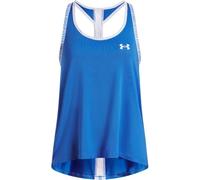Under Armour Niña Tech Knockout Tank, Camiseta sin Mangas de Entrenamiento Ultra Suave y Transpirable, Camiseta Deportiva Ligera para Entrenamiento, Running y atletismoBlue Atlantis / / White,YLG