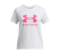 Camiseta manga corta under armour big logo ss niña blanco 7 AÑOS
