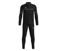 Under Armour Niño Challenger Tracksuit, chándal completo ligero y transpirable con bolsillos, chándal de fútbol para niño con sudadera y pantalonesBlack / / White,YXL