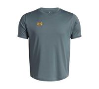 Under Armour Niño Challenger Train Short Sleeve, Camiseta de Manga Corta Ligera y Transpirable, Camiseta Deportiva para Entrenamiento, educación física y atletismoJasper Blue / / Squad Orange,YXL