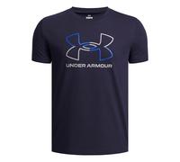 Under Armour Niño Global Line Foundation Short Sleeve, Camiseta de Manga Corta Supersuave con Estampado gráfico, Camiseta Deportiva para Entrenamiento y Ropa informalMidnight Navy / / Steel,YXS