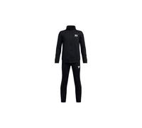 Under Armour Niño Icon Knit Tracksuit, chándal completo cómodo y cálido, conjunto de sudadera y pantalones deportivos para entrenamientoBlack/Castlerock/White,YSM