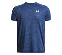 Under Armour Niño Tech 2.0 Short Sleeve, Camiseta de Manga Corta cómoda y Transpirable, Camiseta Deportiva Ajustada para Entrenamiento, educación física y Uso casualBlue Atlantis / / White,YXS