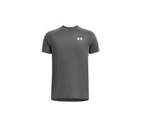Under Armour Niño Tech 2.0 Short Sleeve, Camiseta de Manga Corta cómoda y Transpirable, Camiseta Deportiva Ajustada para Entrenamiento, educación física y Uso casualCastlerock / / White,YMD