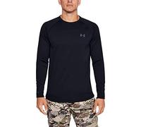 Under Armour Outerwear Men's Packaged Base 4.0 Crew, Black (001)/Pitch Gray, Small