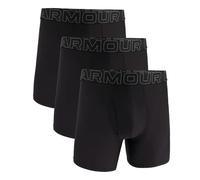 Under Armour Men's Performance Tech Mesh 6" 3 Pack Solid Boxer Briefs, Boxers de los Hombres, Black,