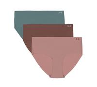 Under Armour Pack de 3 Bragas Hipster Invisible Pure Stretch para Mujer - Ajuste sin Costuras, Sin Marcas, Ultraligero, Comodidad Todo el Día