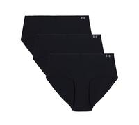Under Armour Women's Underwear Pure Stretch No Show Hipster Pant, 3 Pack Solid Panties, Black, M (Pack de 3) para Mujer