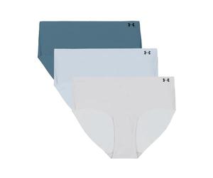 Under Armour Pack de 3 Bragas Hipster Invisible Pure Stretch para Mujer - Ajuste sin Costuras, Sin Marcas, Ultraligero, Comodidad Todo el Día
