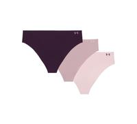 Under Armour Pack de 3 Tangas Invisibles Pure Stretch para Mujer - Ajuste sin Costuras, Sin Marcas, Ultraligero, Comodidad Todo el Día