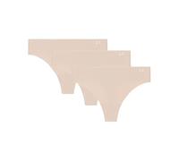 Under Armour Women's Underwear Pure Stretch No Show Thong Pant, 3 Pack Solid Tanga, Hue 500, XS (Pack de 3) para Mujer