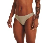 Under Armour Pack de 3 Tangas Invisibles Pure Stretch para Mujer - Ajuste sin Costuras, Sin Marcas, Ultraligero, Comodidad Todo el Día