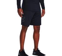 Under Armour - Pantalón corto Tech Graphic, Unisex, Black-Graphite, S
