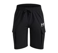 Pantalón corto cargo Under Armour Vibe Woven para niño Negro / Blanco YLG (149 - 160 cm)