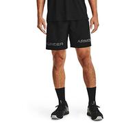 Under Armour Pantaloncini Wordmark con Grafica Tessuta, Pequeño Hombre, Nero, XXL
