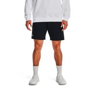 Under Armour Rival Fleece Shorts deportivos para correr, cómodos pantalones cortos deportivos con bolsillos, color negro/blanco