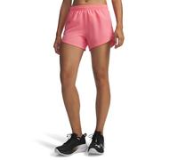 Under Armour Pantalón corto para mujer Fly By 8 cm Rosa agridulce Reflectante Talla M