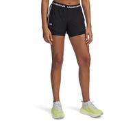 Under Armour Tech Play Up 2in1 Shorts Pantalones Cortos, Negro/Negro/Blanco, L para Mujer