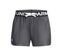 Under Armour Pantalones Cortos Play Up Solid para Mujer, Color Gris Metalizado, S, Gris Tono - Plateado metálico, S