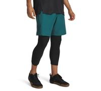 Under Armour Pantalones Cortos Tech Woven Workdmark para Hombre, (338) Estante Verde/Negro, Medium