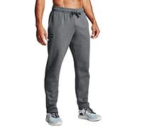 Under Armour Pantalones de Forro Polar Rival para Hombre, Pitch Gris Claro Jaspeado (012)/Onyx Blanco, 4X-Large
