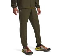 Under Armour Pantalones Deportivos para Hombre Vibe Woven, Expedition Verde/Blanco, Medium
