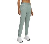 Under Armour Pantalones Tejidos Armoursport para Mujer, (348) Verde sílice/Blanco, Large