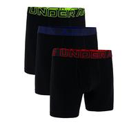 Under Armour Boxerjock® - Ropa Interior de algodón para Hombre y Hombre, 15,24 cm, Paquete de 3, Negro/Negro/Negro, L