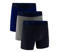 Men's Under Armour Performance Cotton 6" 3 Pack Solid Boxer Briefs