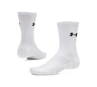 Calcetines de Fitness Under Armour Performance Cotton 3P Crw Hombre Blanco 47.5 - 50.5