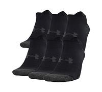 Under Armour Performance Tech - Calcetines para hombre (6 pares), Unisex adulto, Calcetines, U676, negro, Shoe Size: Mens 4-8, Womens 6-9