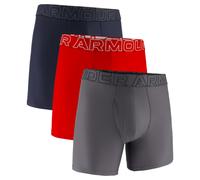Under Armour Performance Tech - Solid 6in 3Pack Downpour Gray Bóxers de hombre M