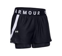 Under Armour Play Up 2-in-1 Shorts, Pantalón Corto Mujer, Negro (black White), L